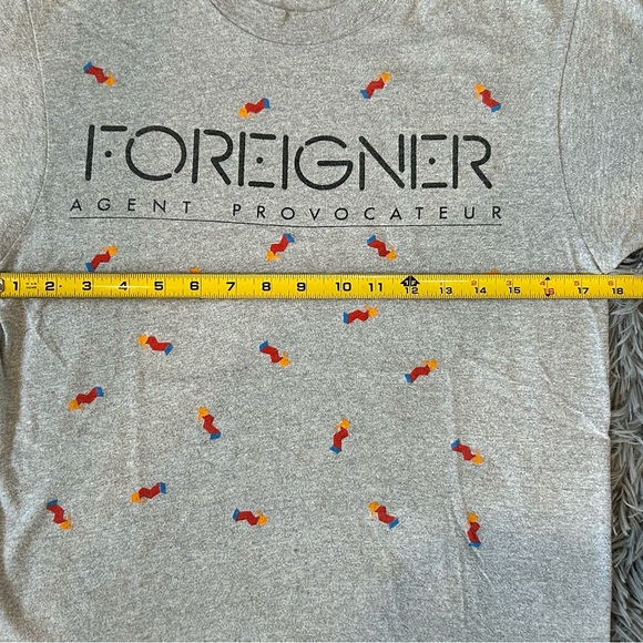 Vintage 80s Foreigner Agent Provocateur concert Band t-shirt Screen Stars tag - Picture 6 of 7